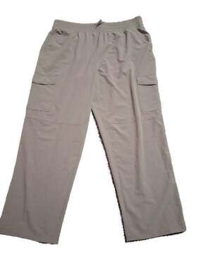 Apana Womens Straight leg Cargo Joggers Pants Yoga Casual With Pockets-XL